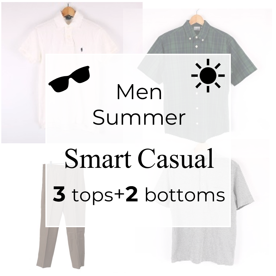 Pria × Musim panas × Smart Casual × Basic